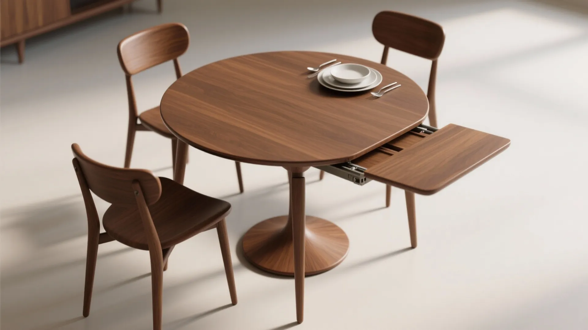 2. Drop-leaf or expandable tulip