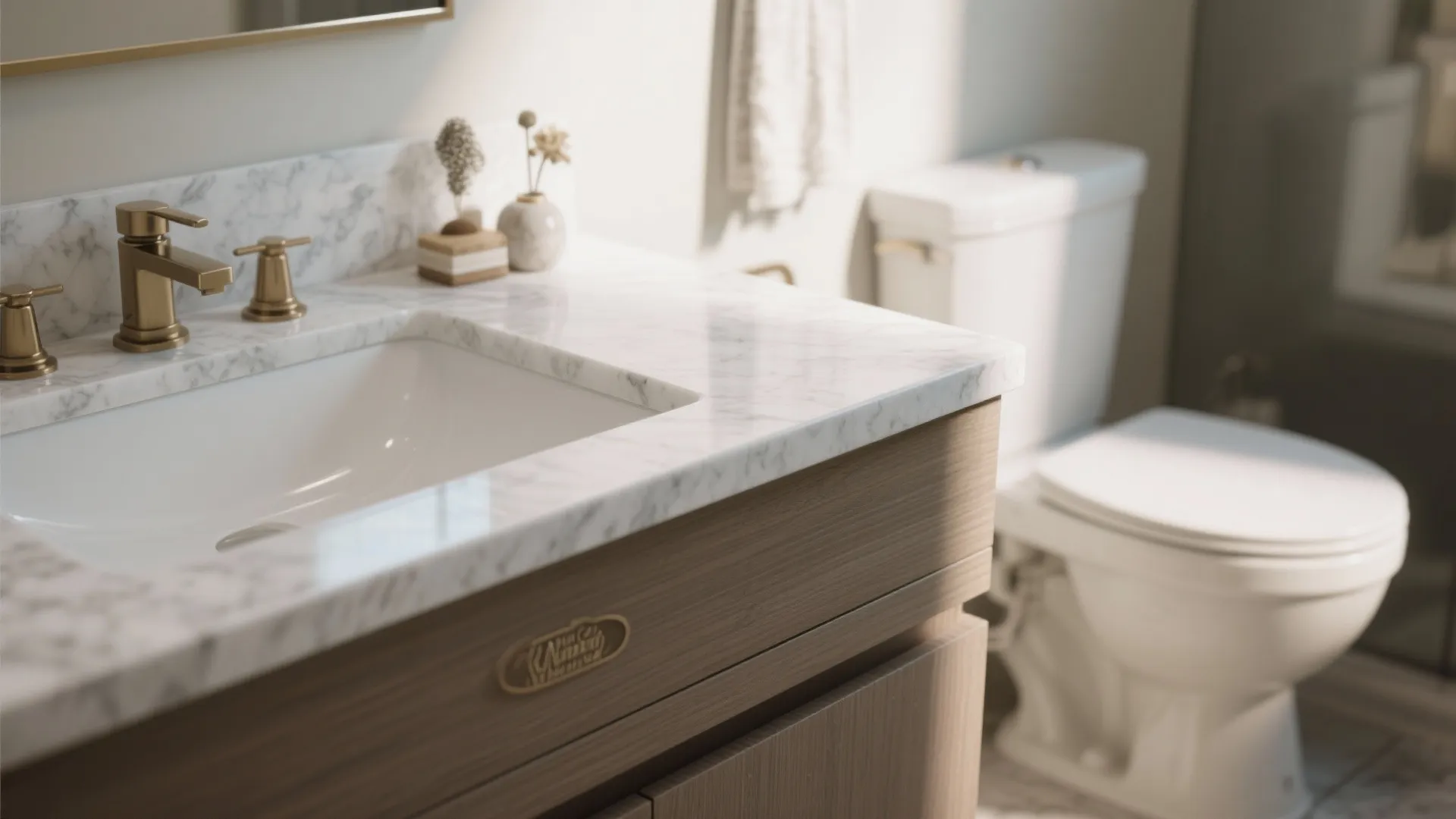 8. Extended Counter Over Toilet