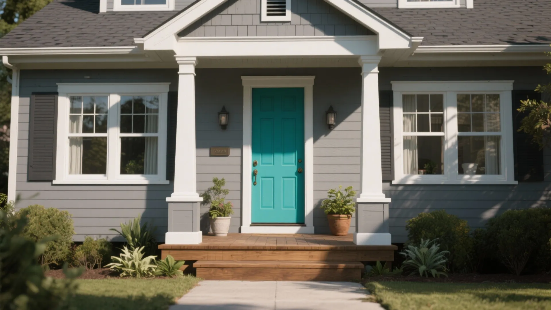 4. Coordinated Exterior Accents