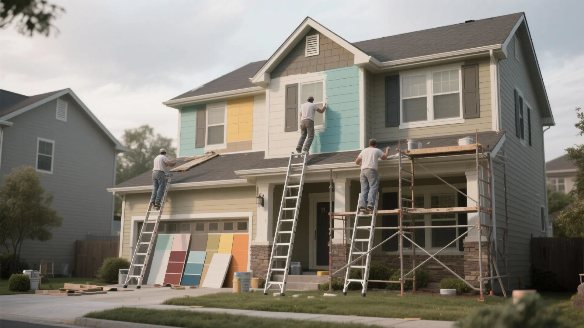 3. Exterior painting: wider range, more variables