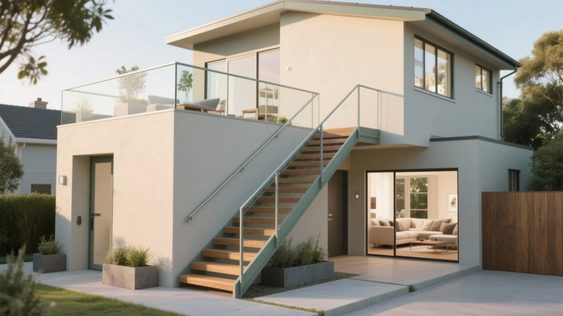 Small House with Stairs Outside: Smart Design Inspiration: 1 Minute to Ideas for Maximizing Outdoor Stair Appeal