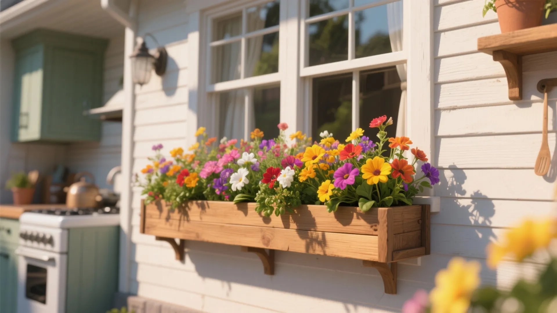 7. Window Box on the Exterior