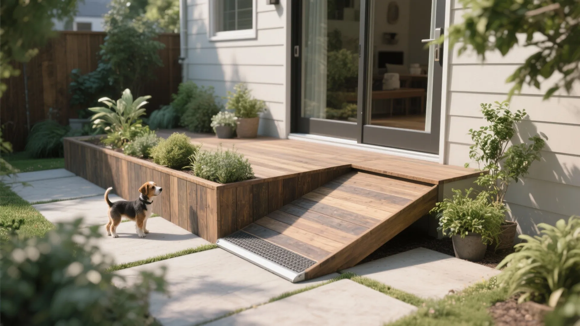 5. External Pet Ramp + Raised Threshold (No-Glass Alteration)