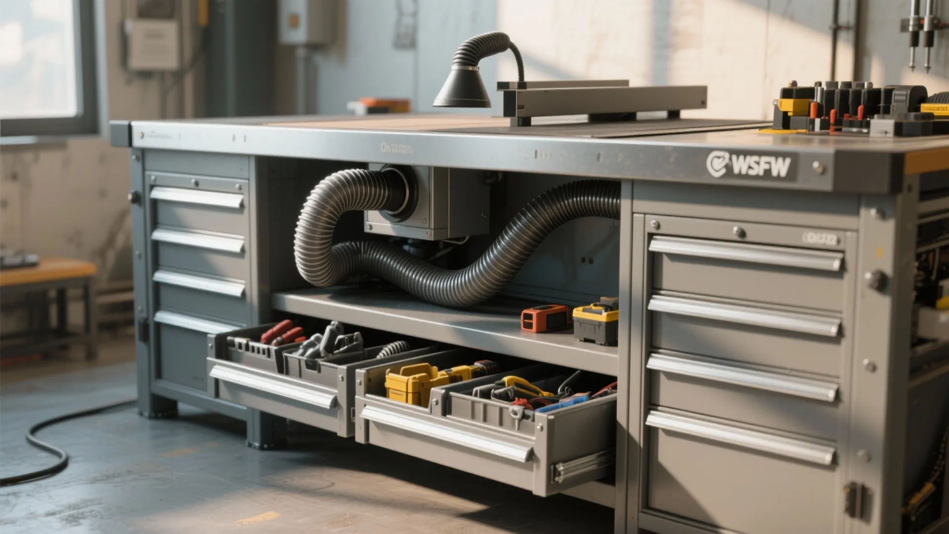 Integrated extraction and tool storage