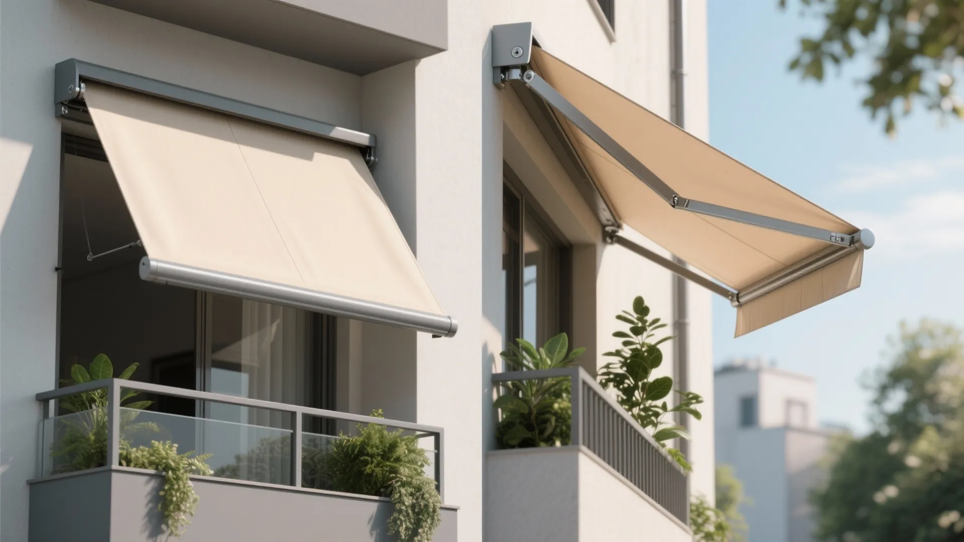 Retractable Fabric Awnings and Shade Sails