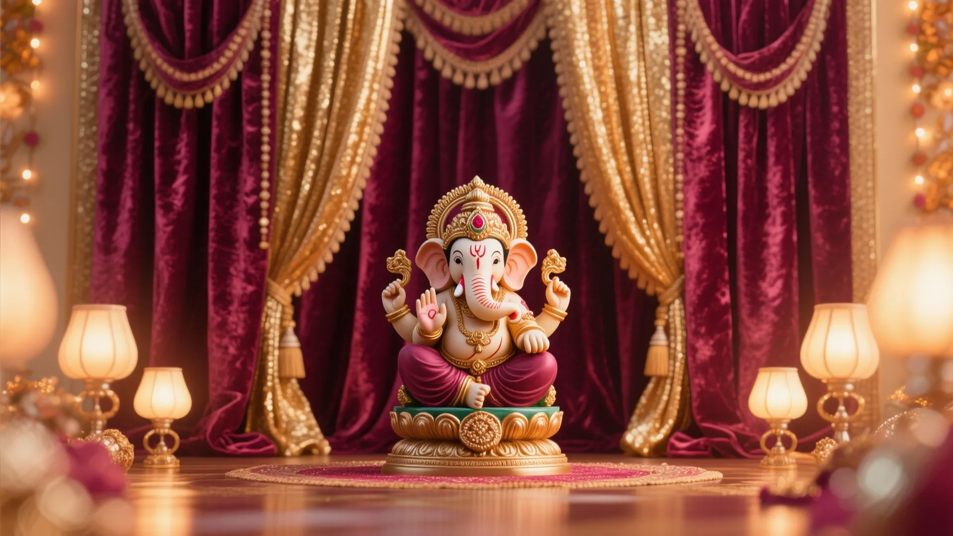 Theme-Based Backdrop using Fabric Panels