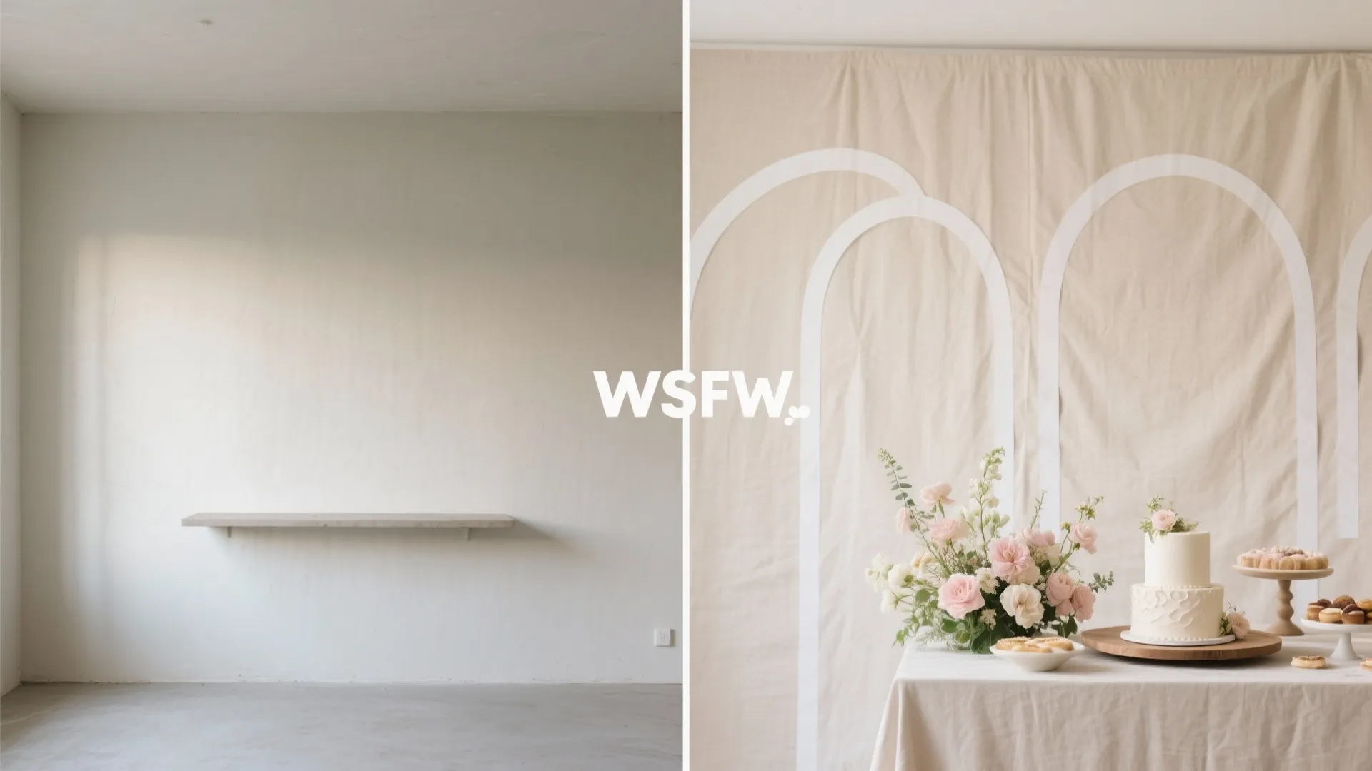 Fabric Backdrops + Removable Panels for a Rental-Friendly “Stage”