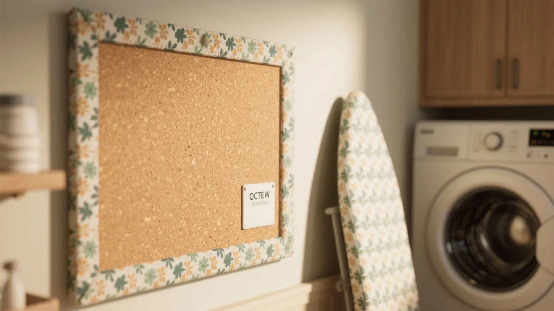 2. Fabric-Covered Cork Board