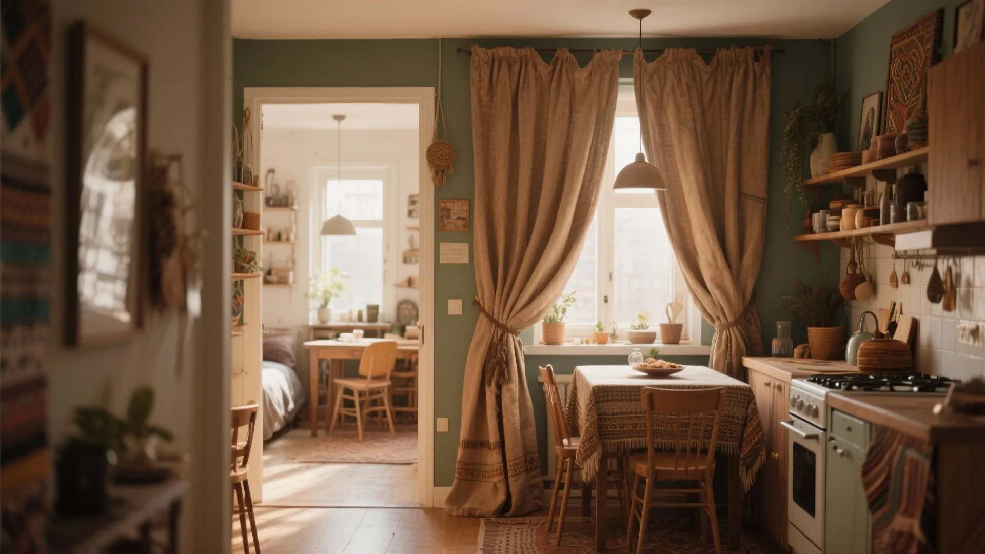 Fabric Curtain Divider