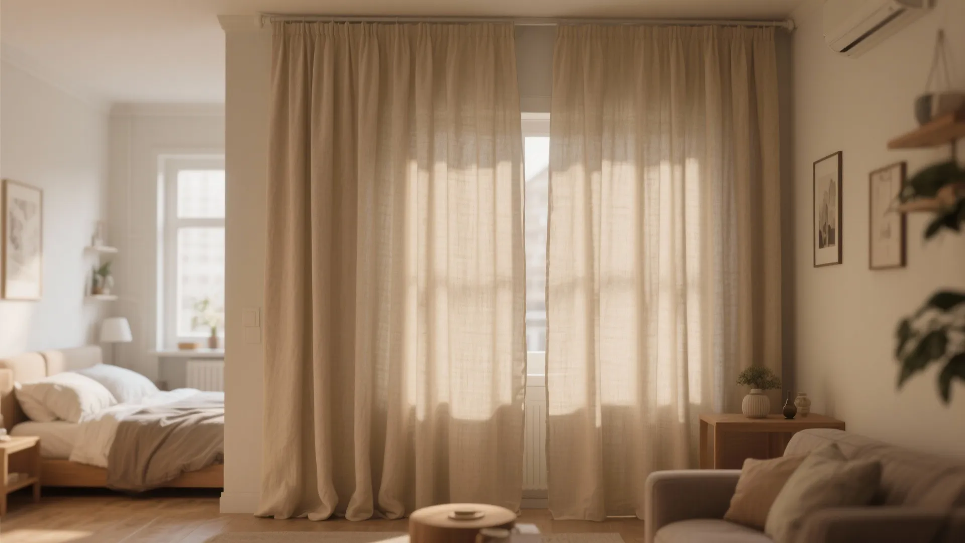 Fabric Curtain Divider