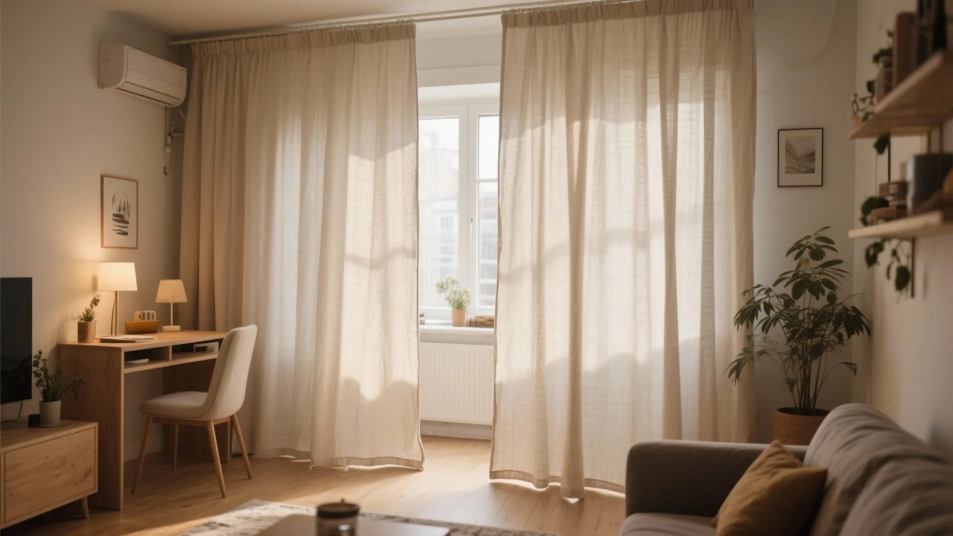 Fabric drapes as flexible dividers