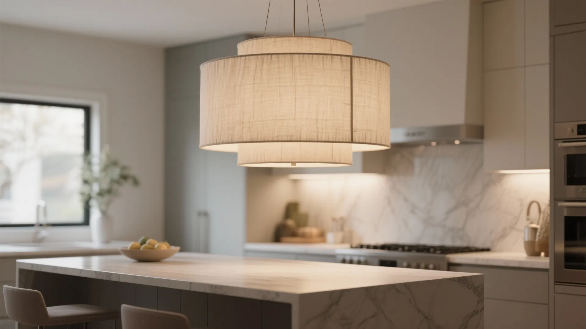 10. Fabric Drum Shades