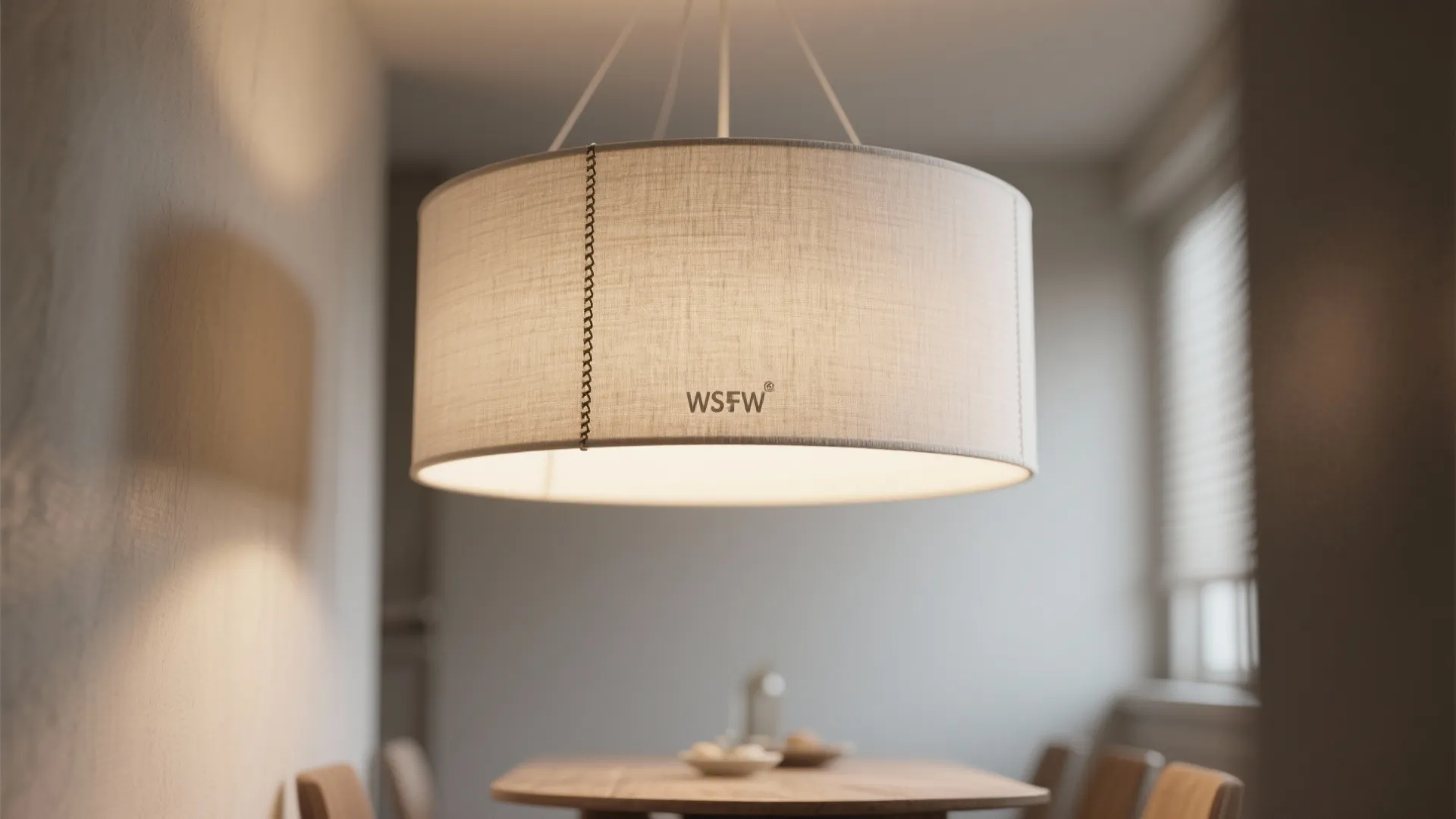 1. Slim Fabric Drum Shades