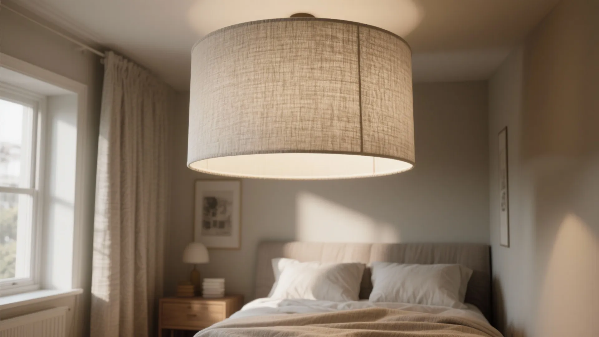 3. Fabric Drum Shade