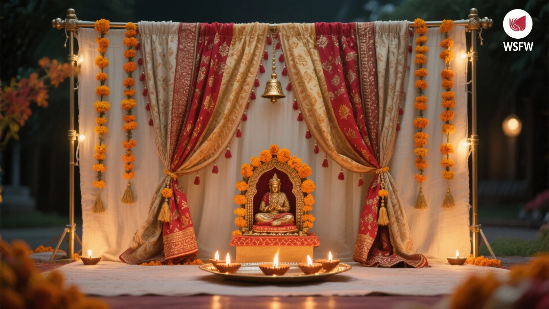 Festival-Ready Fabric Layers and Removable Frames