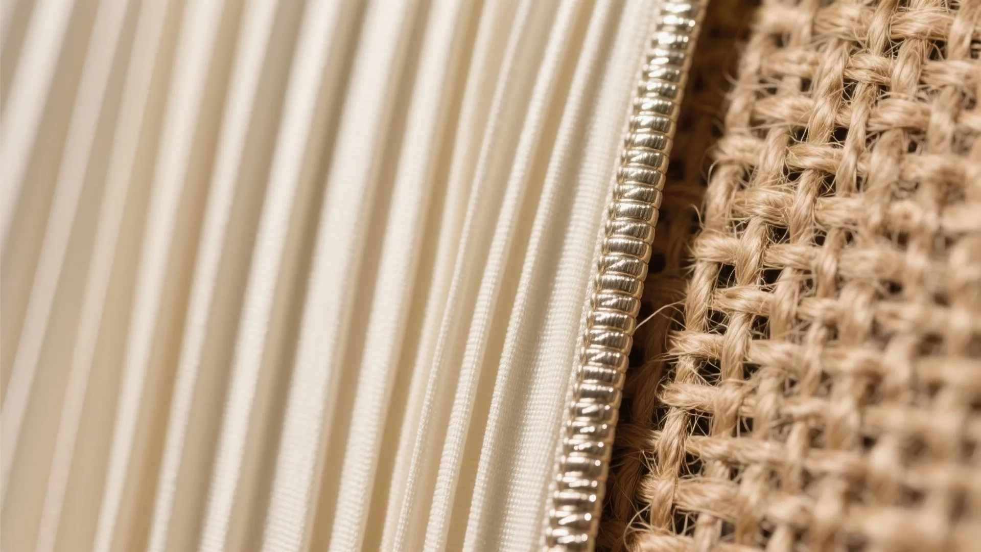 Textured Backdrops: Fabric Pleats, Jute, and Subtle Metallics