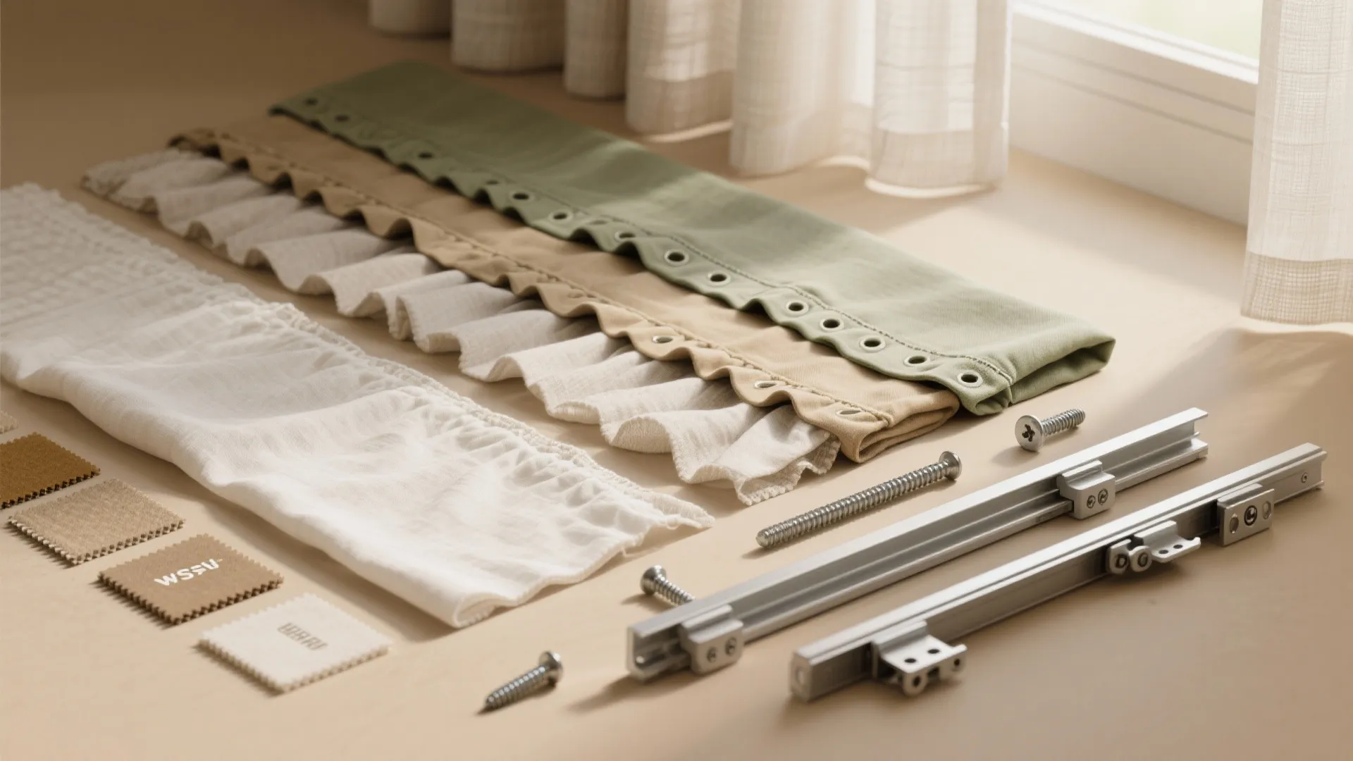 Double-layered curtains: day/night flexibility