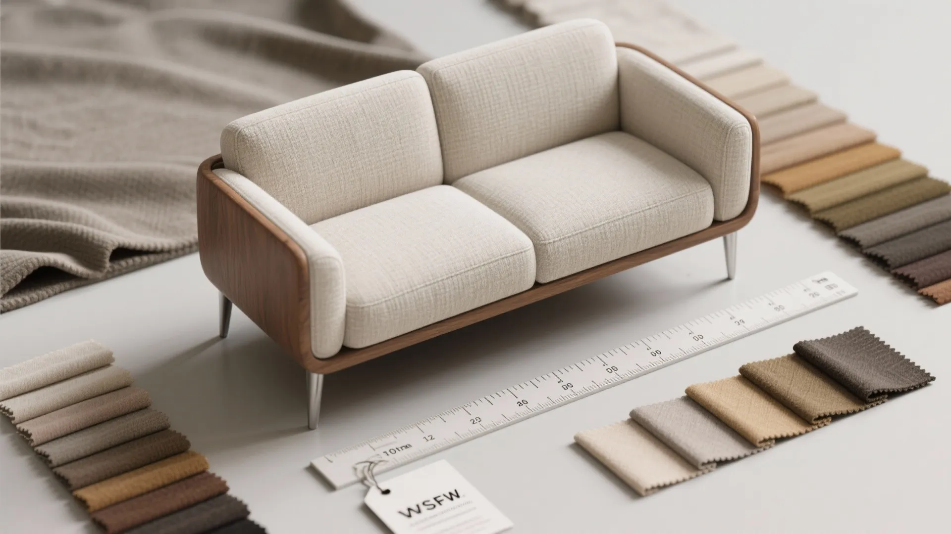 5. Keep Scale Light with Fabrics and Legs