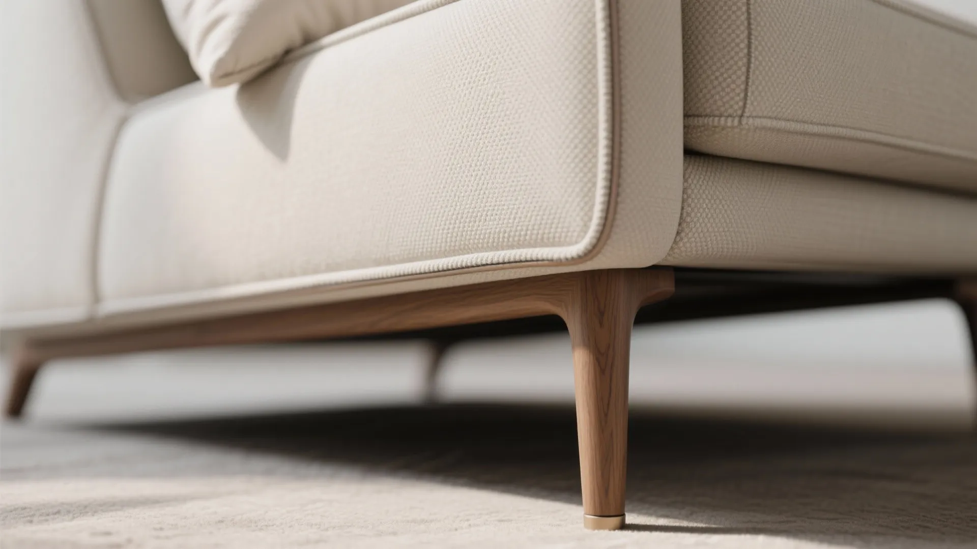 5. Use color, legs and textiles to keep it airy