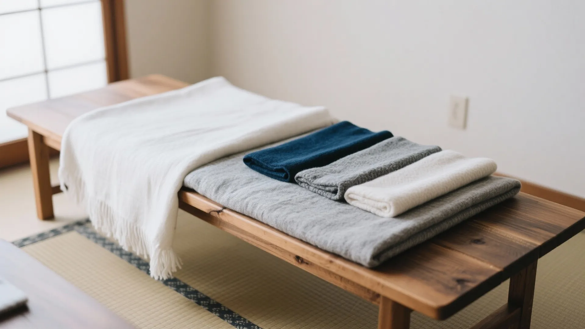 Tips 8: ファブリックは3色・素材差で立体感（日式风格・京都）