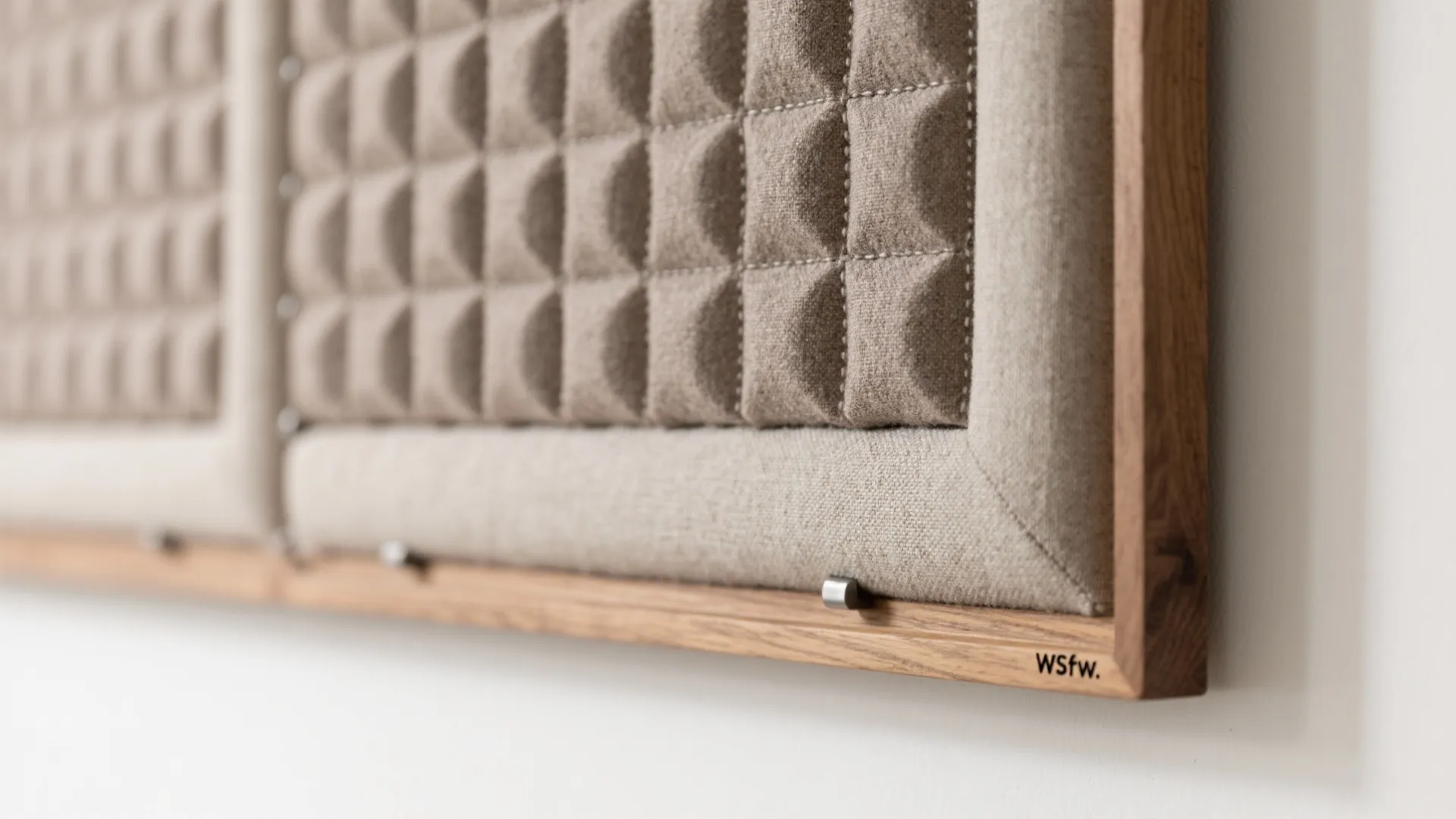 Idea 3: Fabric-wrapped panels for quiet luxury