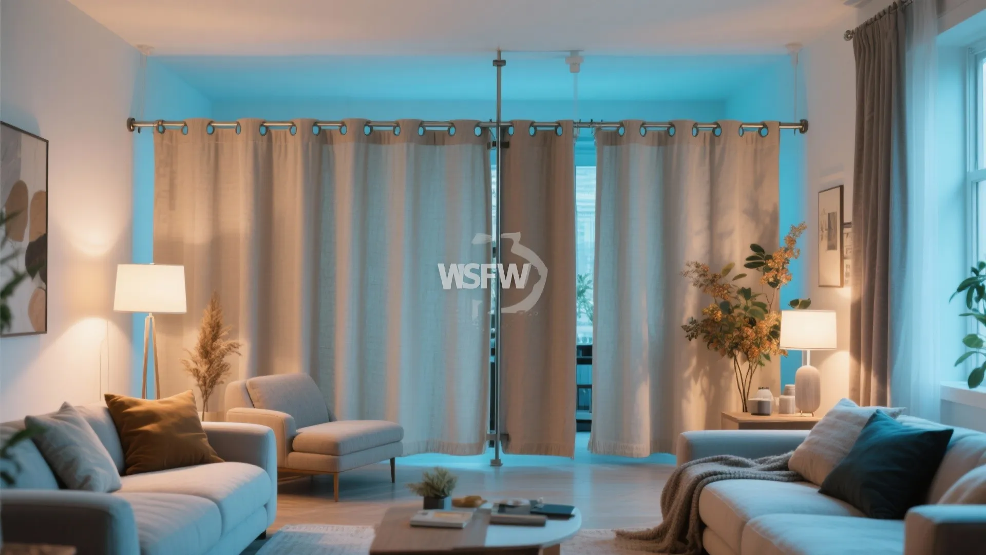 9. Fabric Panels with Eyelets