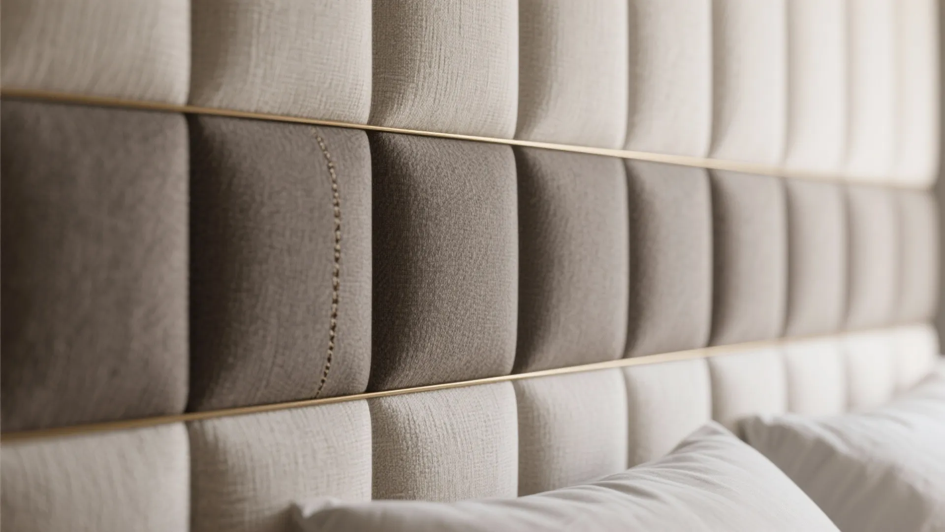 Upholstered wall panels for softness and sound comfort