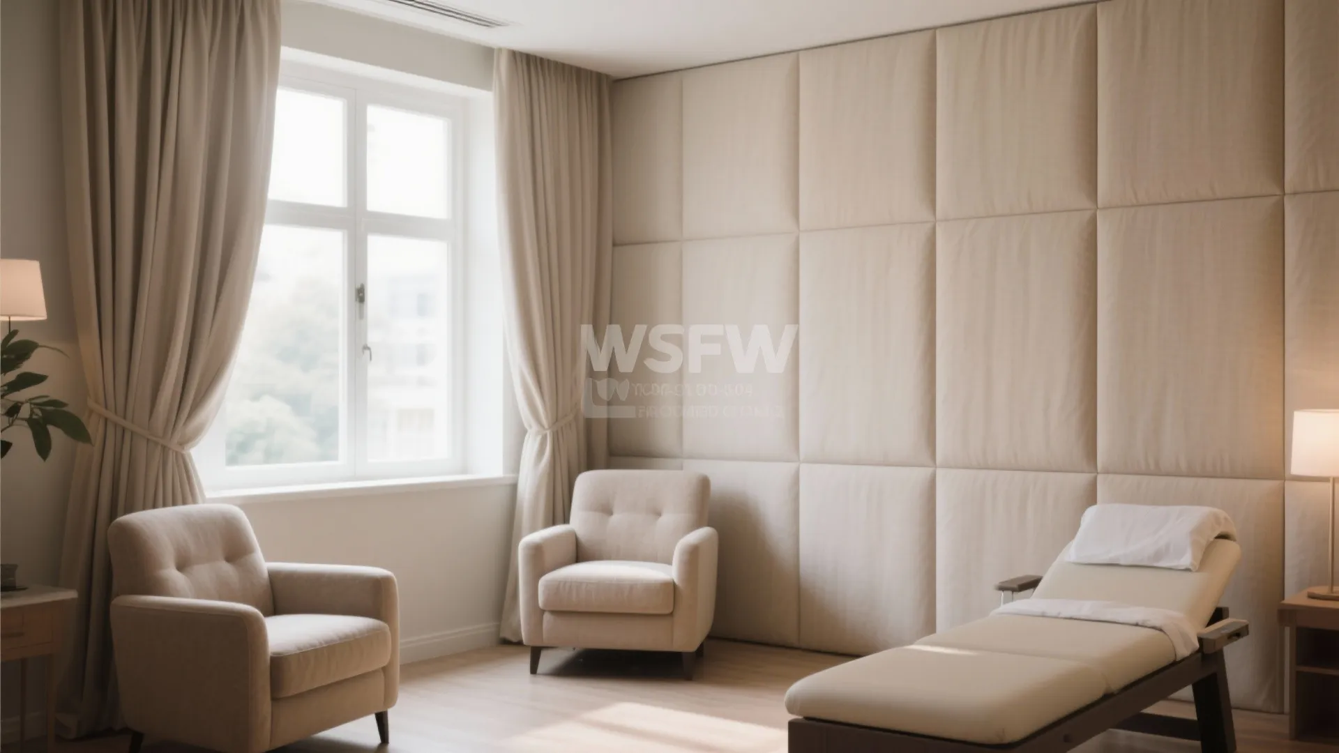 2. Soften Acoustics with Fabric Panels