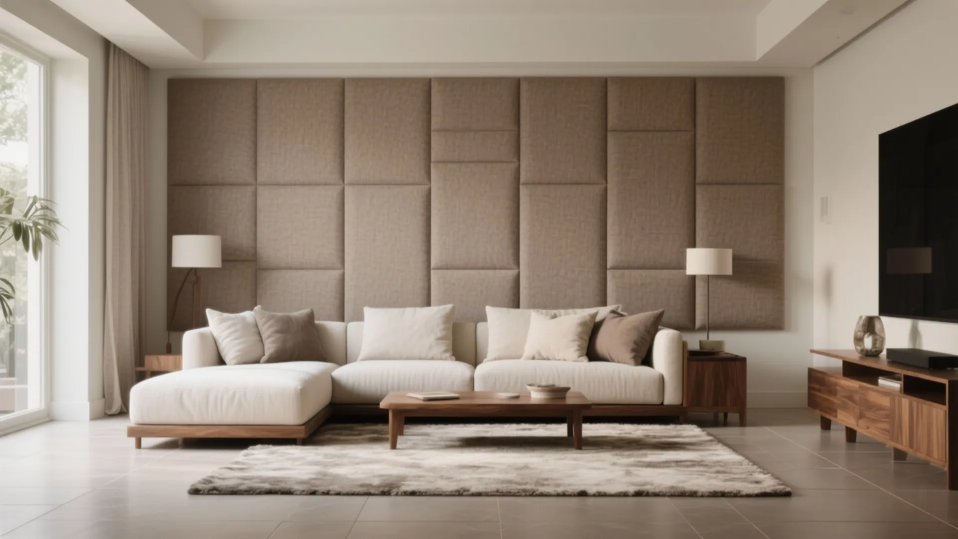 Soft Fabric or Leather Panels for Acoustic Comfort