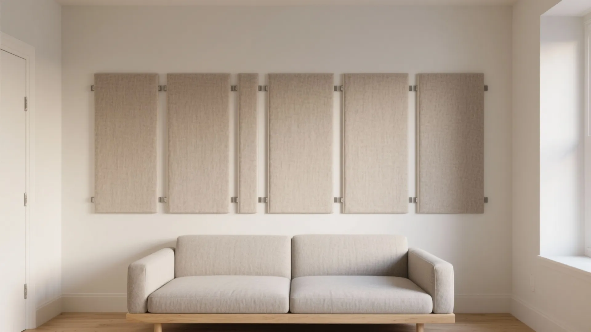 Fabric-Wrapped Modular Panels for Renter-Friendly Style
