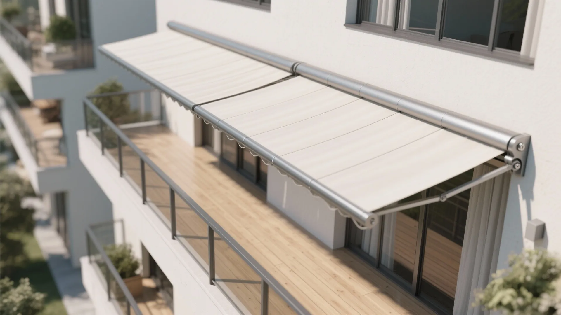 2) Pergola With Retractable Fabric Roof