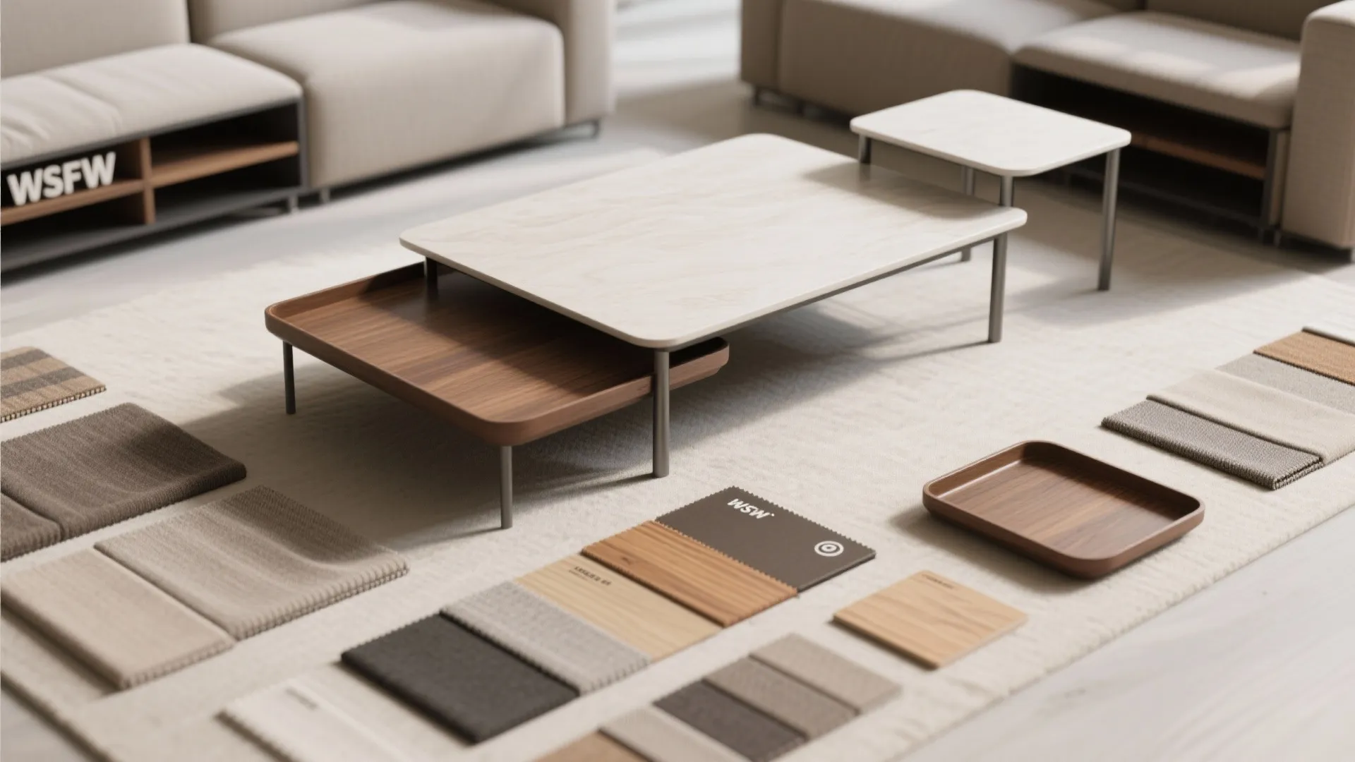 Modular Ottomans and Nesting Pieces