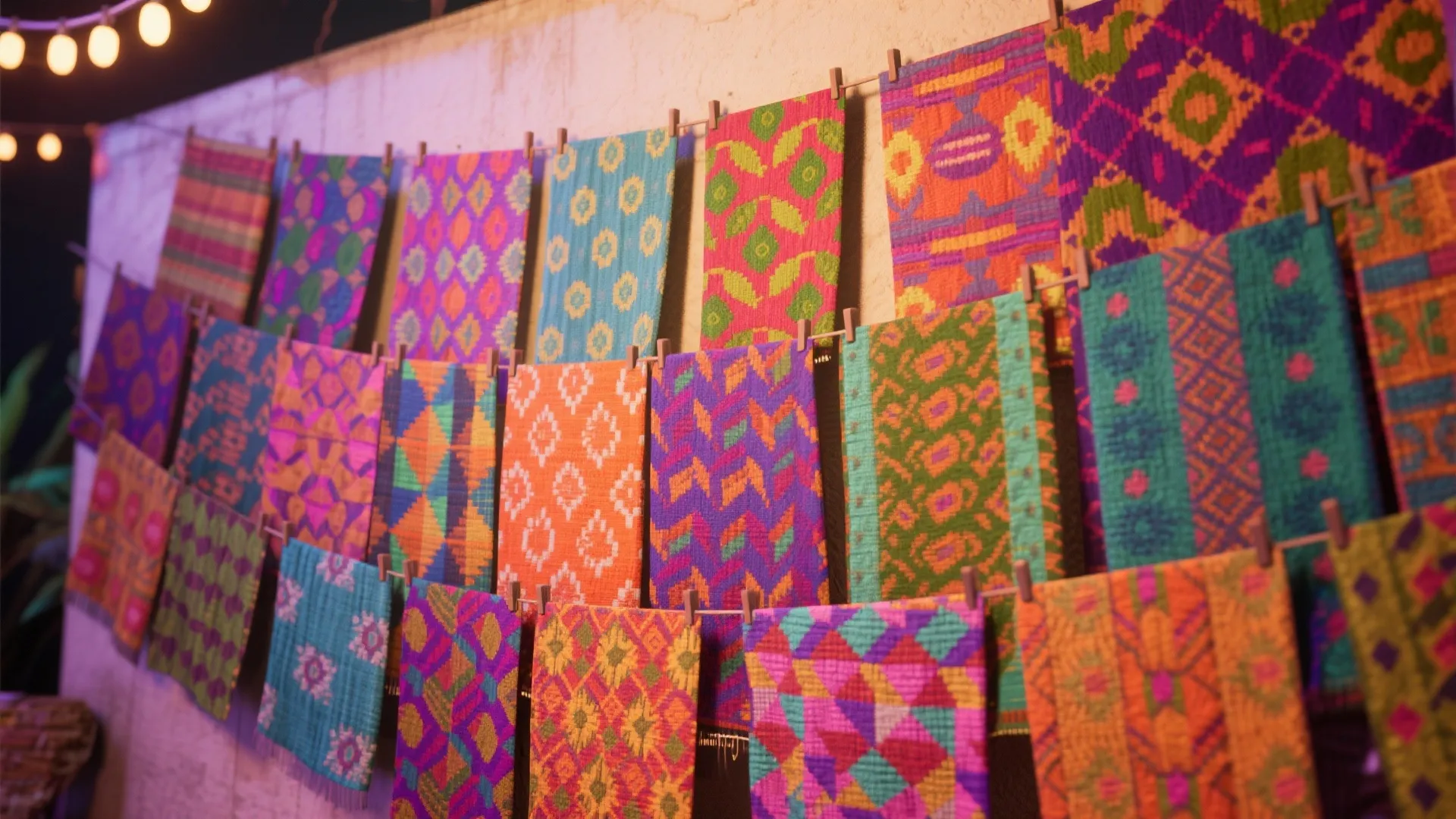 7. Fabric Wall Hangings