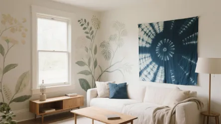 5 Fabric Painting Designs on Walls