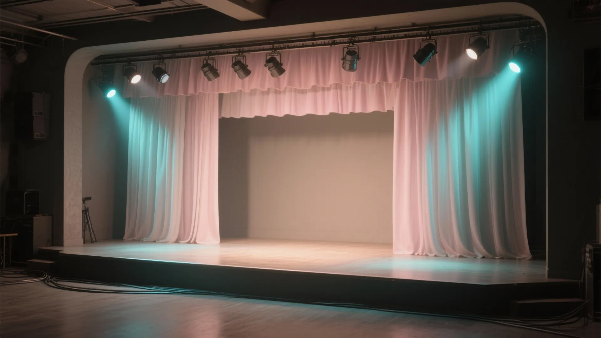 Fabric Layers with Soft Wash Lighting