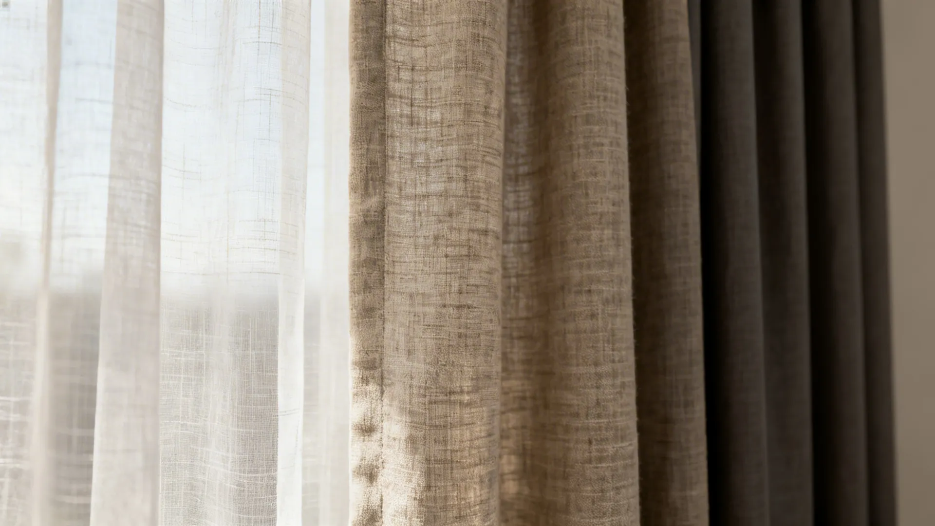 1. Match fabric weight to light control