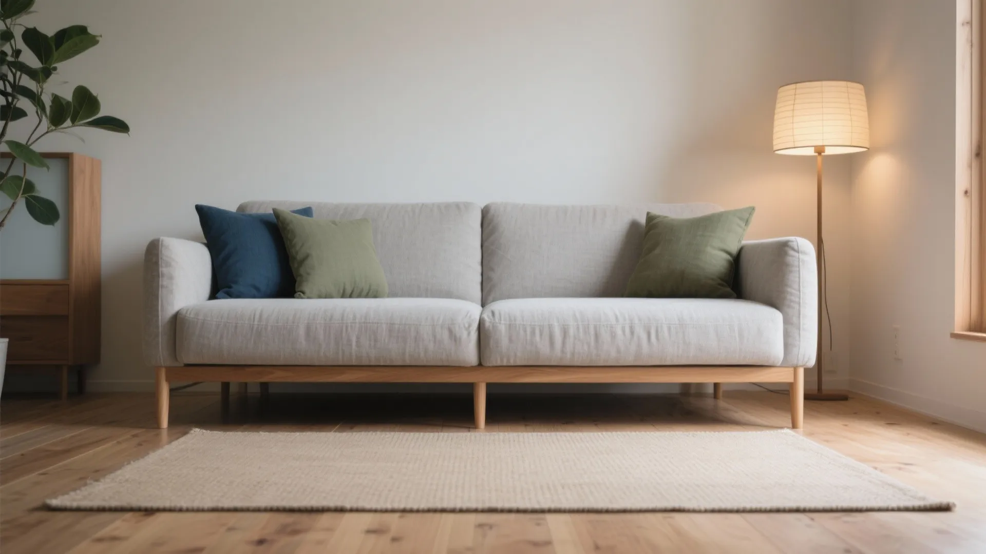 Tips 2: 「日式風格」を纏う素材—ファブリック×木脚で軽さを出す