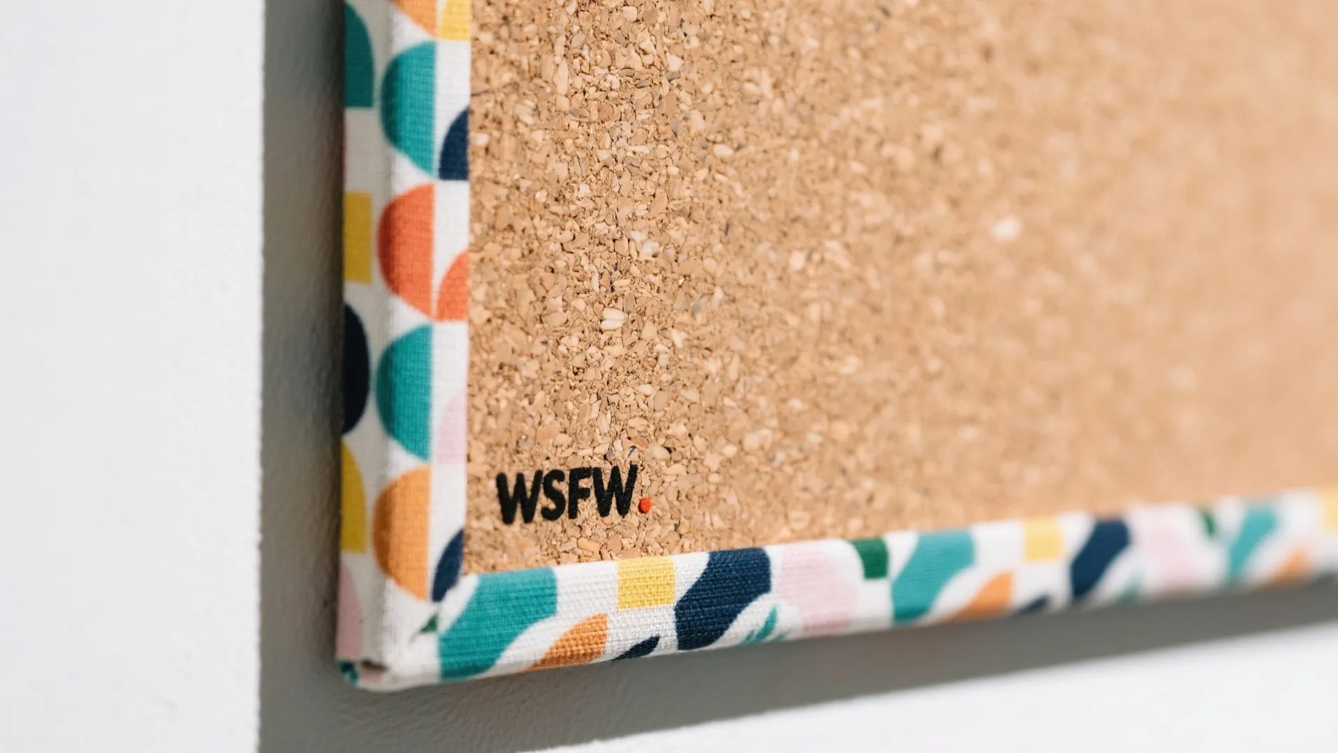 3. Custom Corkboard with Fabric Wrap