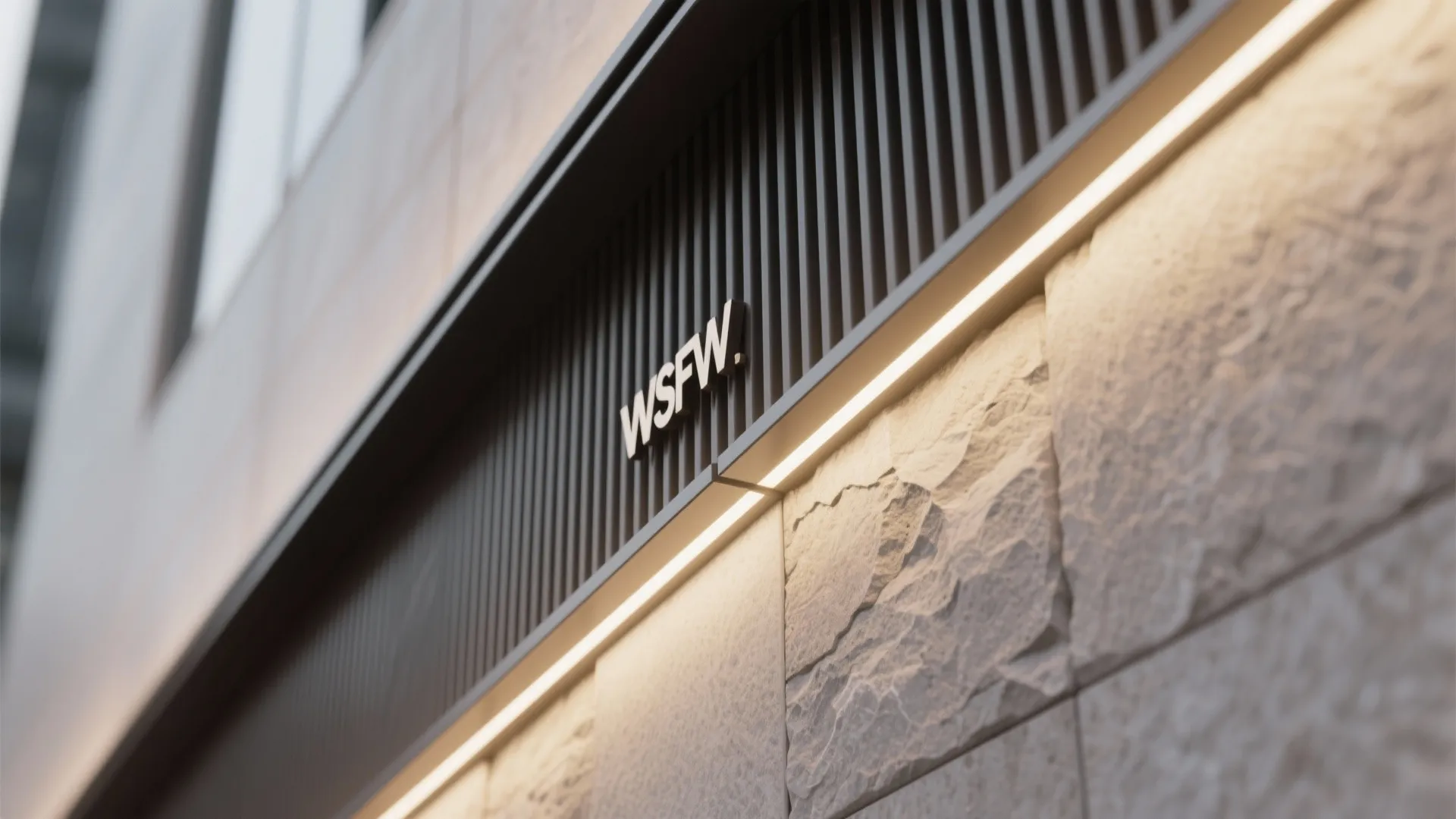 Layered Facade with Light and Shadow