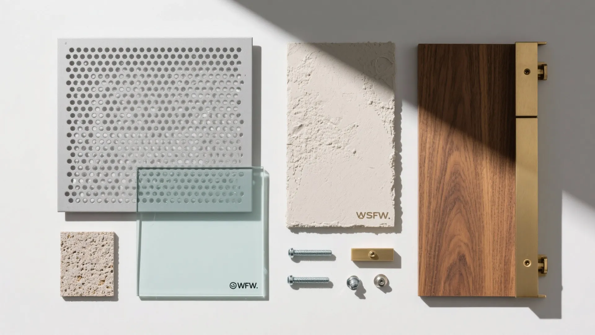 2) Rhythm-based facade with perforated screens