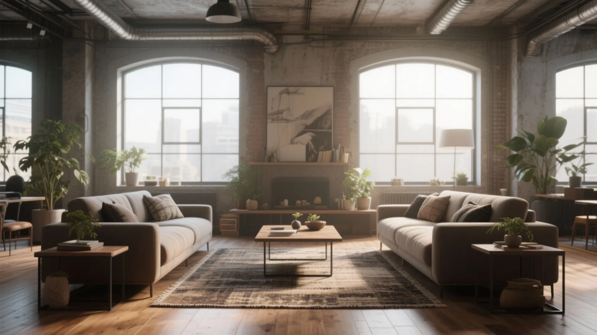 1. Facing Sofas for Conversation