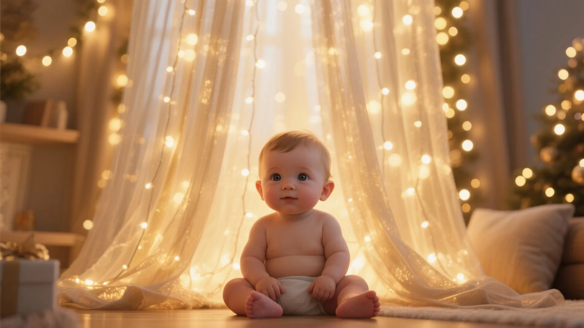 Fairy Lights Curtain Backdrop