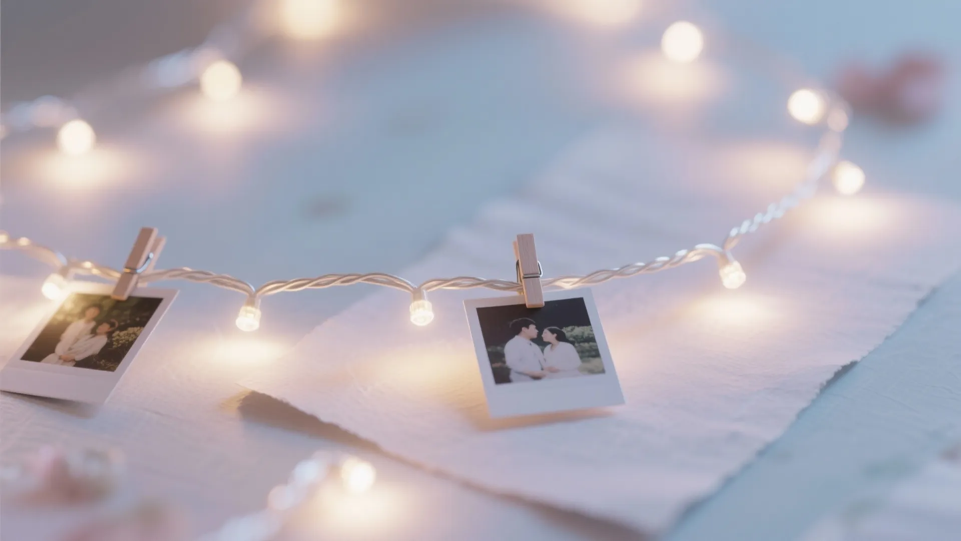 Name Banner, Fairy Lights, and Photo Garland