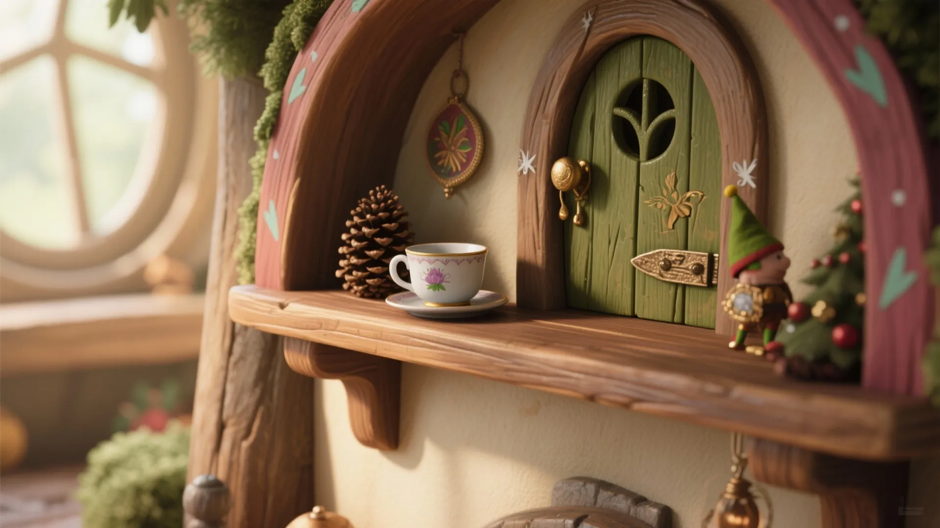 4. Integrated fairy shelf