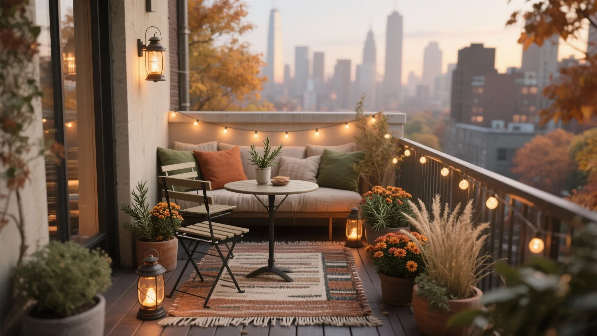 Apartment Balcony Fall Decor: 5 Cozy Ideas: Small spaces, big vibes—my pro-tested fall decor ideas for your apartment balcony