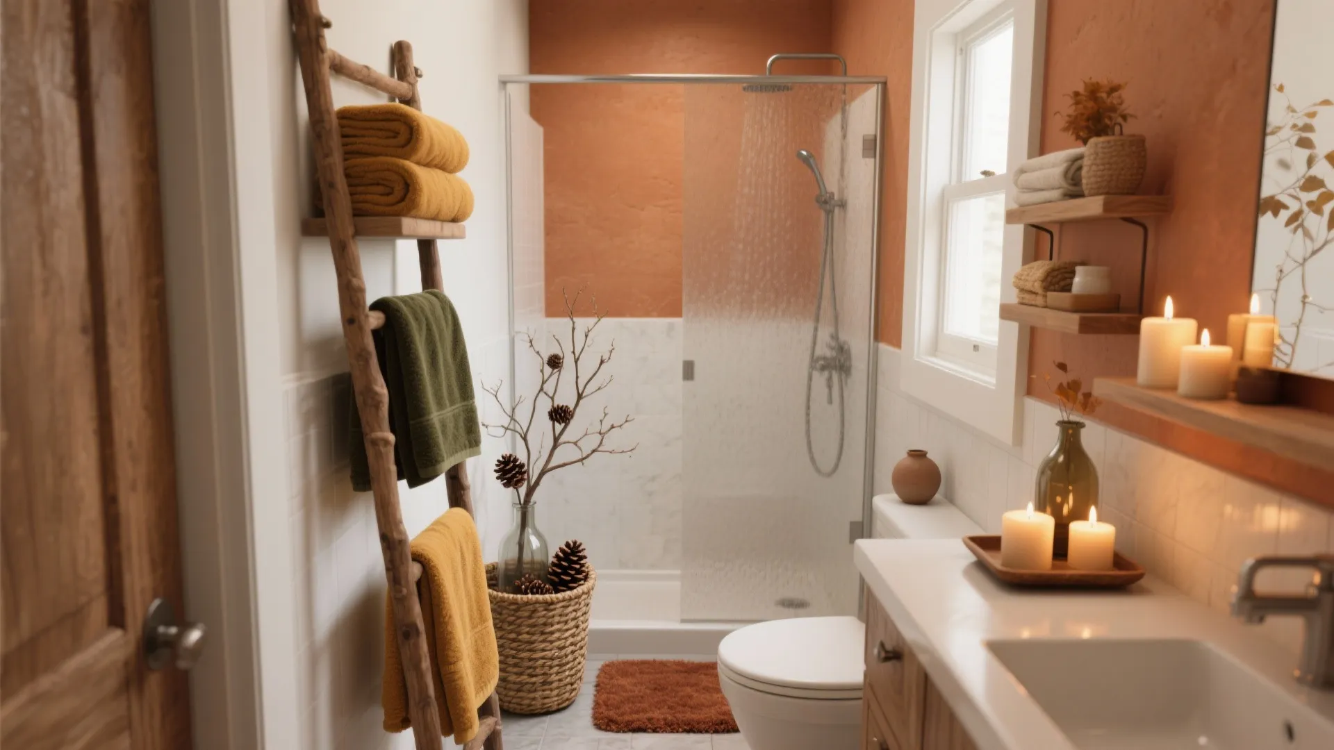 5 Bathroom Fall Decorations Ideas: Cozy, practical and small-space friendly fall decor ideas for your bathroom — tried-and-true tips from a designer
