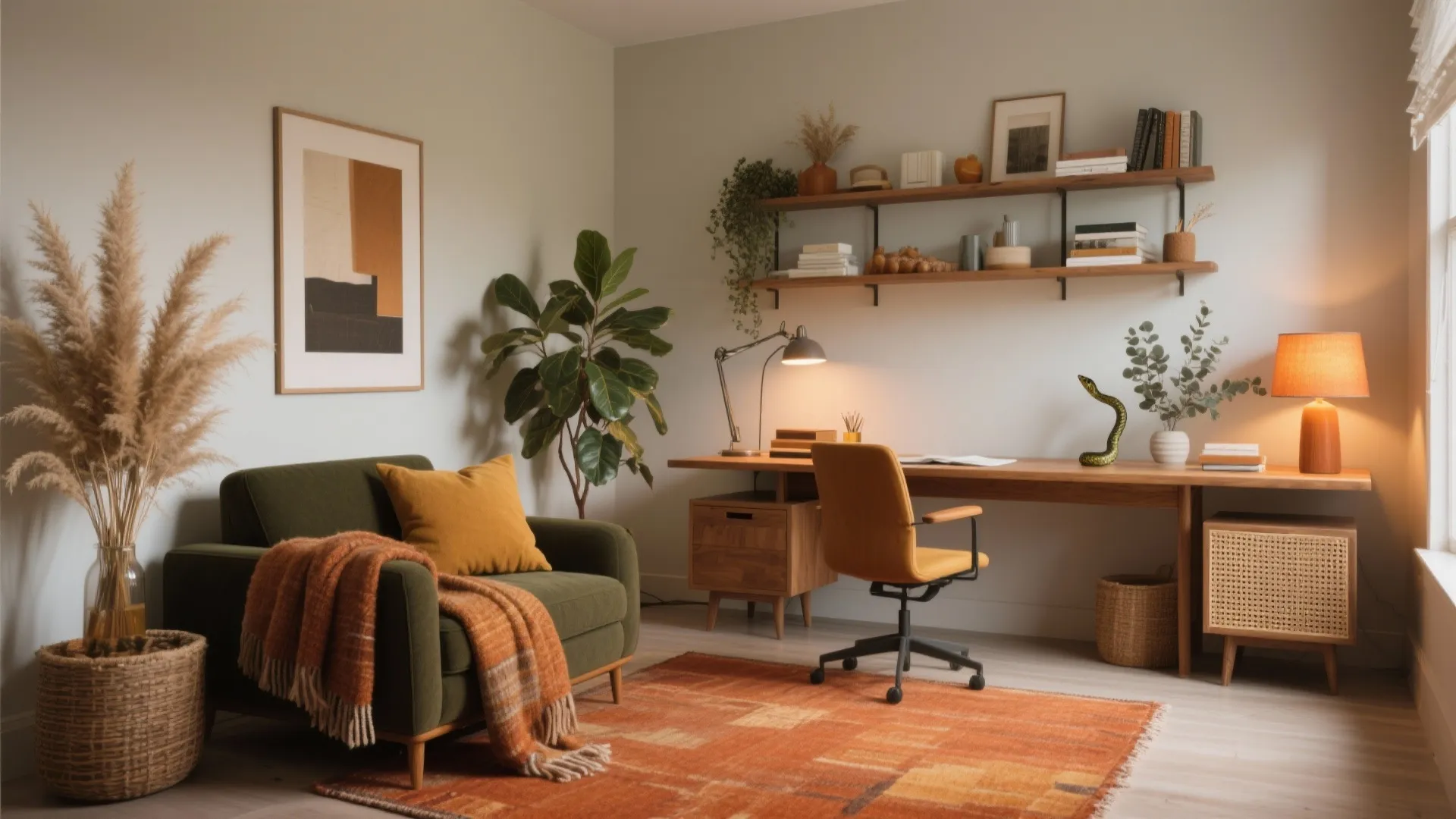 Fall Office Decorating Ideas: 5 Cozy Picks: Warm, practical and small-space friendly fall office decorating ideas I use with clients