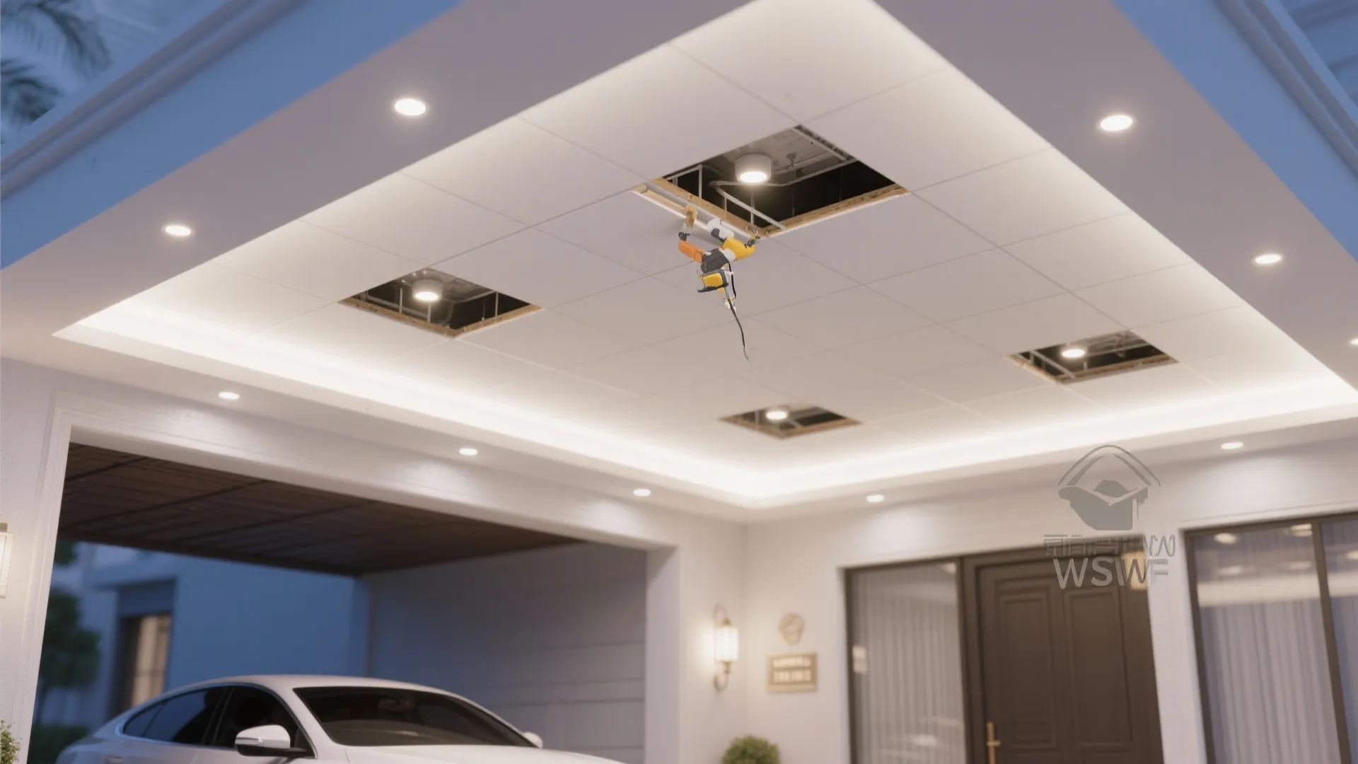 Tip 4: False Ceiling with Downlights