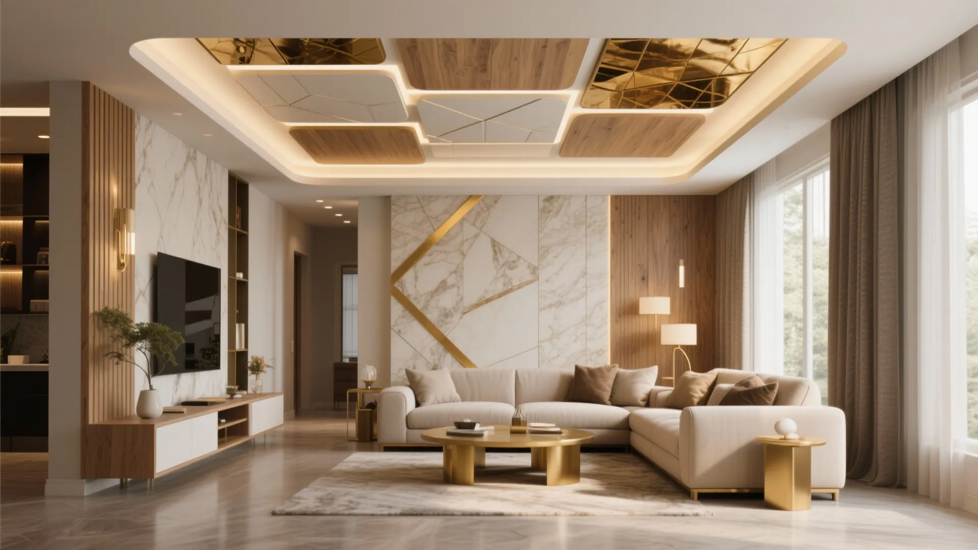10 False Ceiling Design Ideas for Drawing Room: Creative and practical false ceiling inspirations to transform your living space