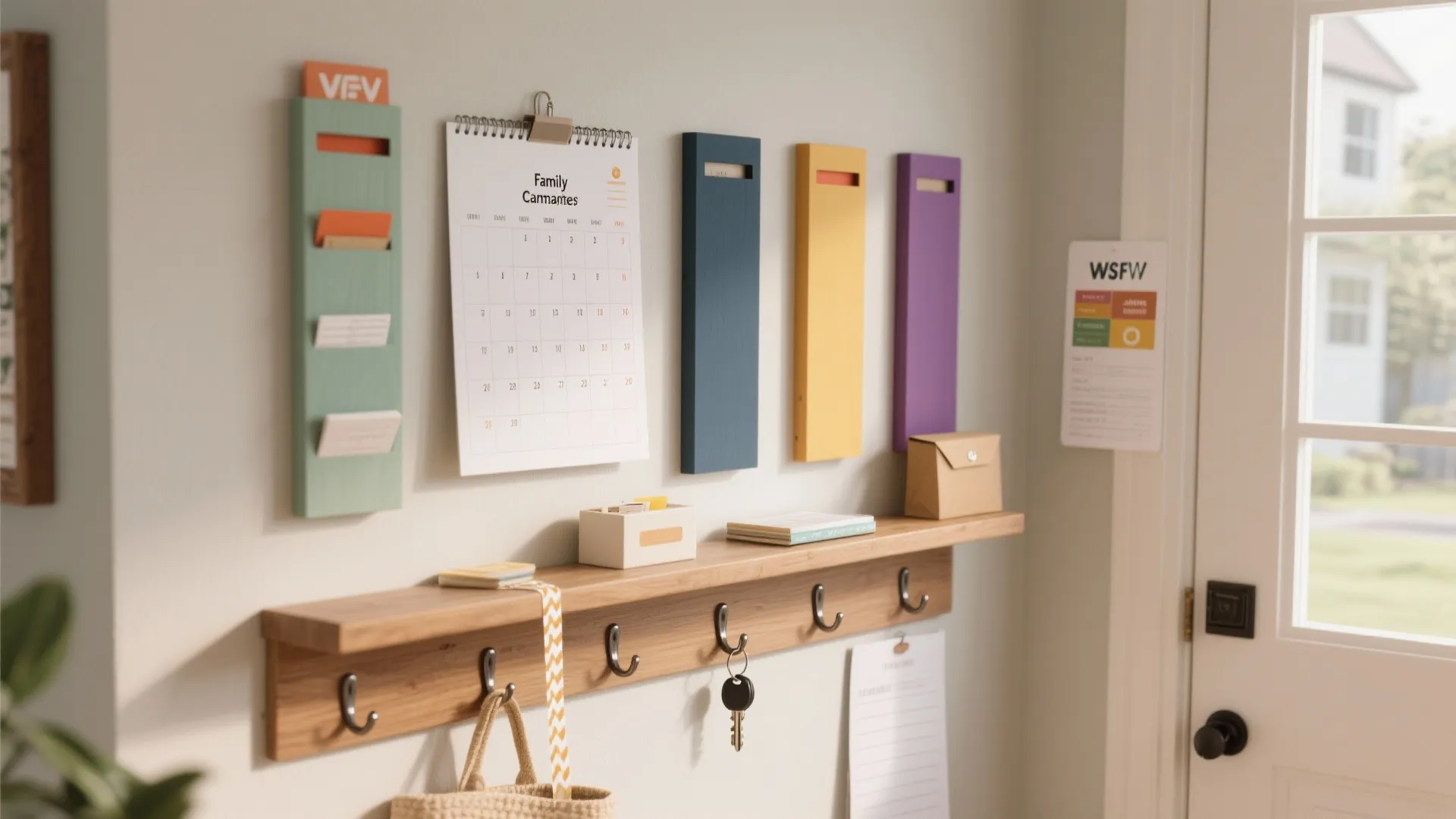 Color-Coded Family Command Center